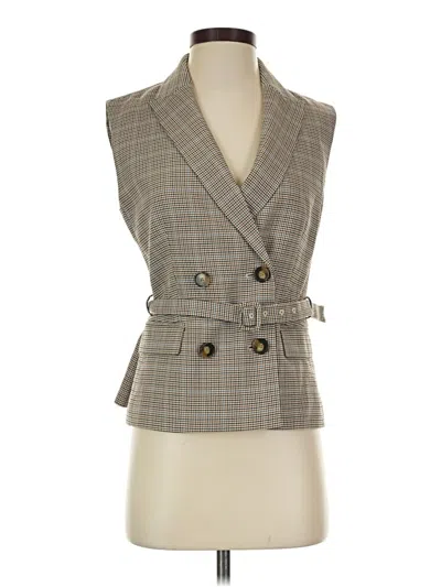 Pre-owned Ann Taylor Vest In Brown