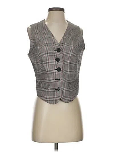 Pre-owned Ann Taylor Vest In Gray