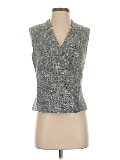 Pre-owned Ann Taylor Vest In Gray