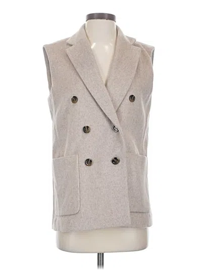 Pre-owned Ann Taylor Vest In Gray