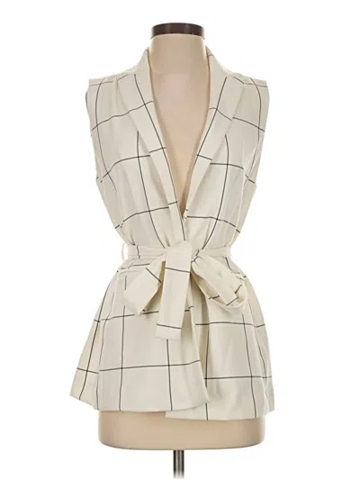 Pre-owned Ann Taylor Vest In Ivory