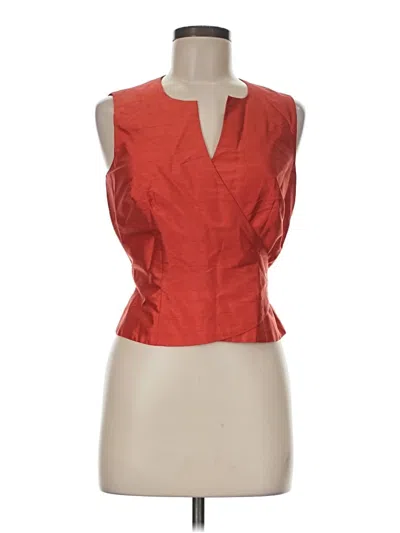 Pre-owned Ann Taylor Vest In Orange