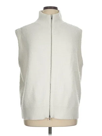 Pre-owned Ann Taylor Vest In White