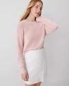 Ann Taylor Wedge Sweater In Soft Blush