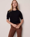 Ann Taylor Wedge Sweater Tee In Black