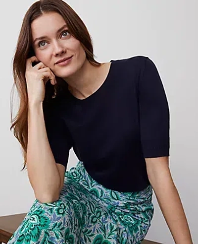 Ann Taylor Wedge Sweater Tee In Night Sky