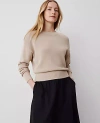 Ann Taylor Wedge Sweater In Toasted Oat