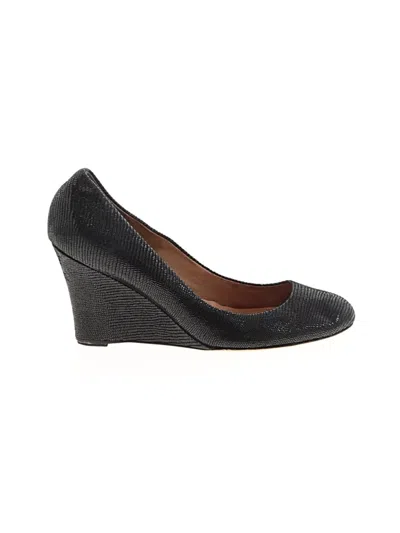 Pre-owned Ann Taylor Wedges In Black