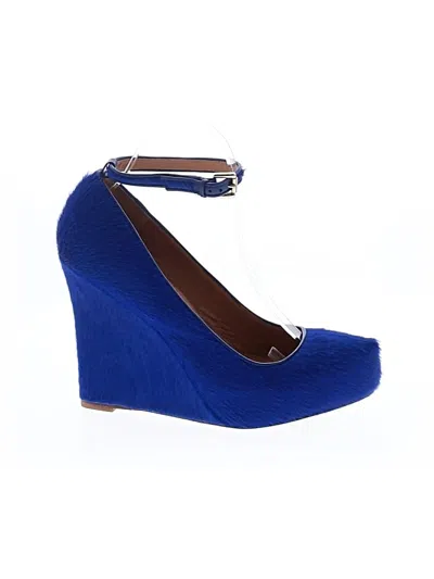 Pre-owned Ann Taylor Wedges In Blue