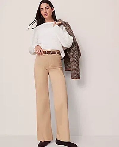 Ann Taylor Weekend Collection 4-pocket Flare Pant In Brown