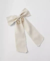Ann Taylor Weekend Collection Bow Barrette In Ivory