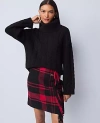 Ann Taylor Weekend Collection Cable Turtleneck Sweater In Black