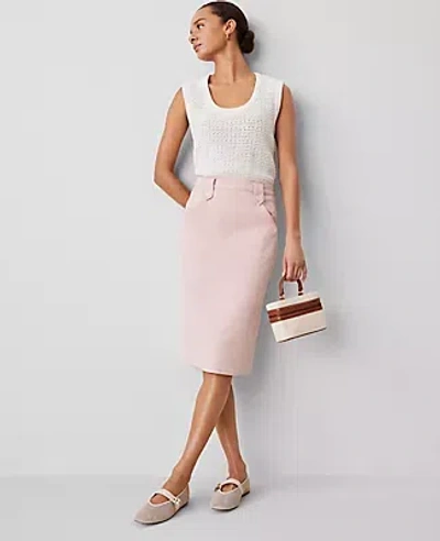 Ann Taylor Weekend Collection Cargo Pencil Skirt In Berry Mousse
