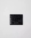 Ann Taylor Weekend Collection Croco Card Case In Black
