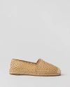 Ann Taylor Weekend Collection Espadrille Slide Sandals In Natural