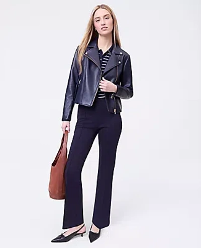 Ann Taylor Weekend Collection Flare Ankle Pant In Black