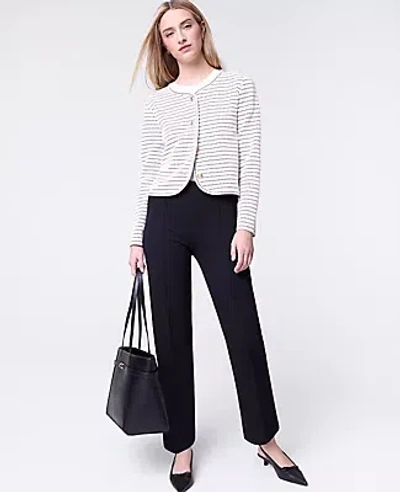 Ann Taylor Weekend Collection Flare Ankle Pant In Black