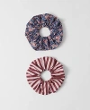 Ann Taylor Weekend Collection Floral Scrunchie Set