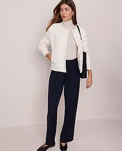 Ann Taylor Weekend Collection High Rise Tapered Pant In Black