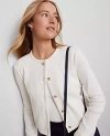 Ann Taylor Weekend Collection Knit Jacket In White
