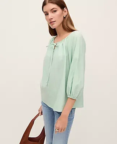 Ann Taylor Weekend Collection Linen Blend Blouse