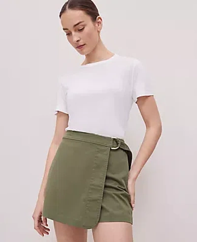 Ann Taylor Petite Weekend Collection Linen-blend Tee In White