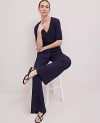 Ann Taylor Weekend Collection Pull-on Wide-leg Pant In Night Sky
