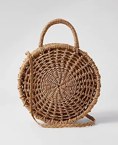 Ann Taylor Weekend Collection Raffia Crossbody Bag