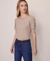 Ann Taylor Weekend Collection Ruched Sweater Tee