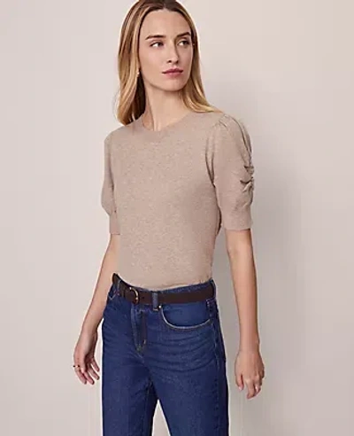Ann Taylor Weekend Collection Ruched Sweater Tee
