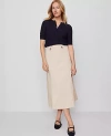 Ann Taylor Weekend Collection Sateen Full  Midi Skirt