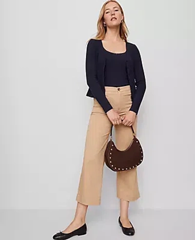 Ann Taylor Weekend Collection Sateen Patch Pocket Pant