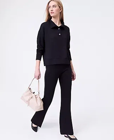 Ann Taylor Weekend Collection Scuba Boot Pant In Black