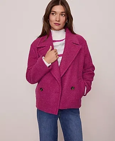 Ann Taylor Weekend Collection Short Trench Coat In Pink