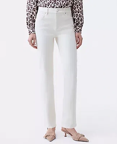 Ann Taylor Weekend Collection Slim Jean — Curvy Fit In White