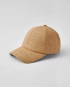 Ann Taylor Weekend Collection Straw Baseball Hat In Natural