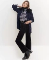 Ann Taylor Weekend Collection Stretch Velvet Patch Pocket Pant In Black