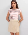 Ann Taylor Weekend Collection Striped Boat Neck Top