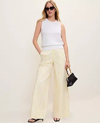 Ann Taylor Weekend Collection Striped Easy Palazzo Pant