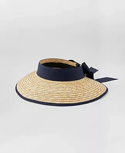 Ann Taylor Weekend Collection Tie Visor In Natural