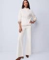 Ann Taylor Weekend Collection Wide-leg Corduroy Pant In White