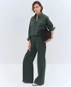 Ann Taylor Weekend Collection Wide-leg Pant In Dried Cilantro