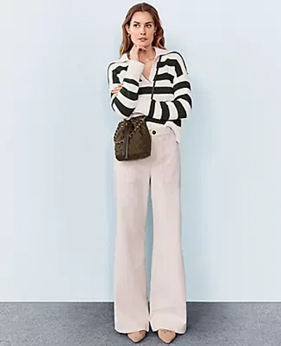 Ann Taylor Weekend Collection Wide-leg Pant In Ivory Whisper