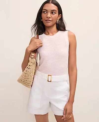 Ann Taylor Weekend Crew Neck Sweater Shell Top