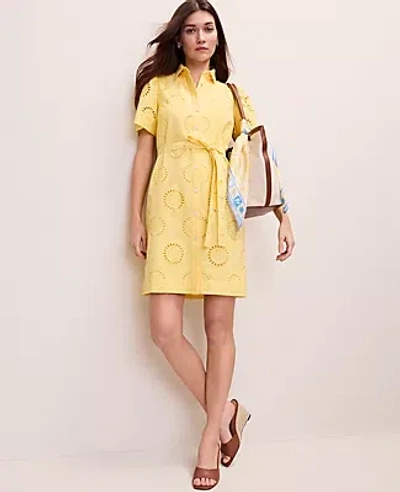 Ann Taylor Weekend Eyelet Shirtdress