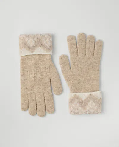 Ann Taylor Weekend Fair Isle Gloves In Neutral