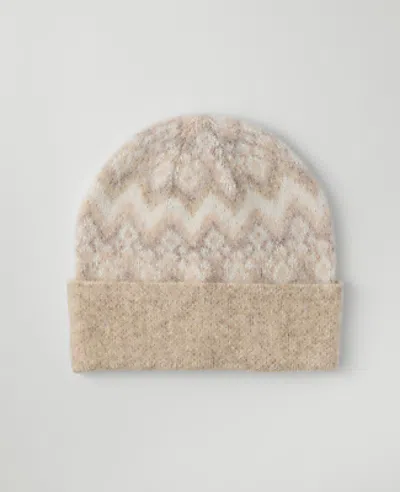 Ann Taylor Weekend Fair Isle Hat In Neutral