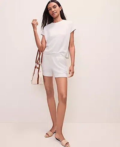 Ann Taylor Weekend Relaxed Short In White