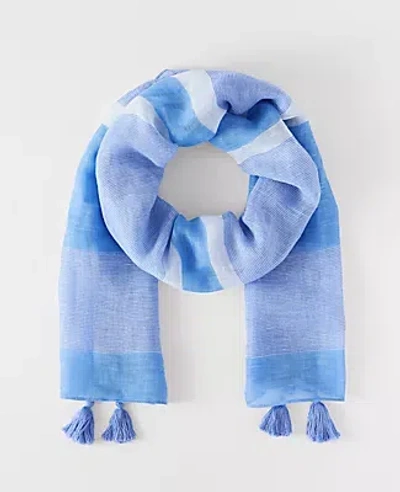 Ann Taylor Weekend Striped Scarf In Neutral