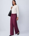 Ann Taylor Wide-leg Jogger Pant In Purple